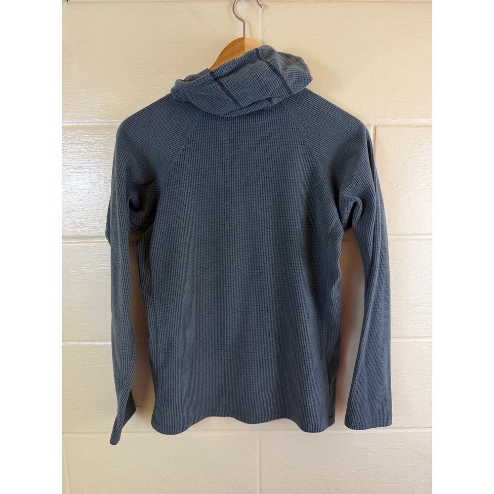 Melanzana Microgrid Fleece Hoodie Women S  Waffle Knit Pullover FLAW - Picture 5 of 11